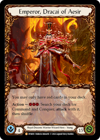 Emperor, Dracai of Aesir [DYN001] (Dynasty) Cold Foil
