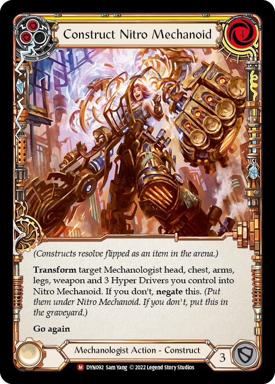 Construct Nitro Mechanoid // Nitro Mechanoid [DYN092] (Dynasty)  Cold Foil