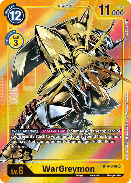 WarGreymon [BT4-048] (Alternate Art) [Great Legend]