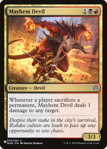 Mayhem Devil [The List Reprints]