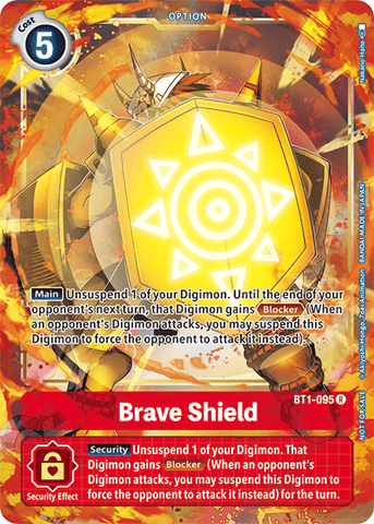 Brave Shield [BT1-095] (Dash Pack) [Release Special Booster Ver.1.5 Promos]