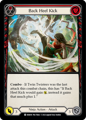 Back Heel Kick (Red) [BEN008] [Outsiders Benji Blitz Deck]