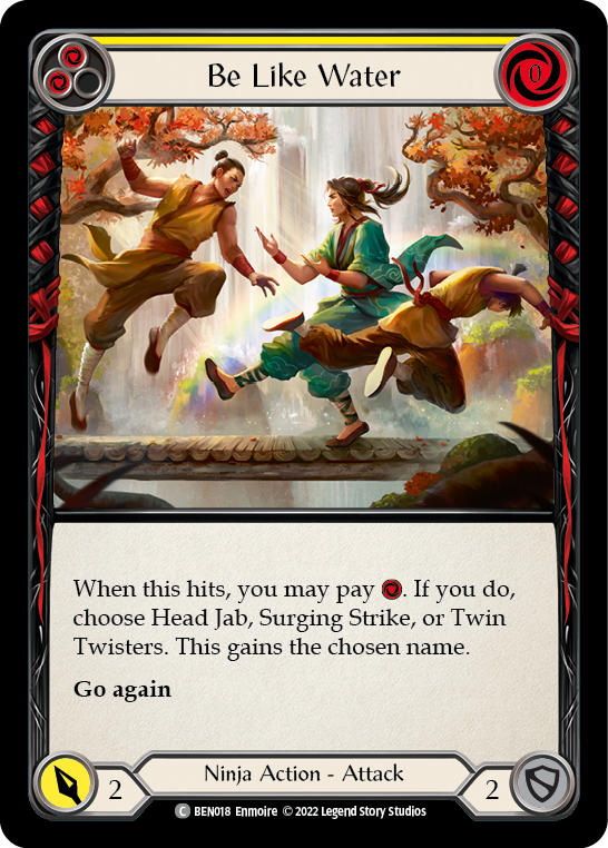 Be Like Water (Yellow) [BEN018] [Outsiders Benji Blitz Deck]