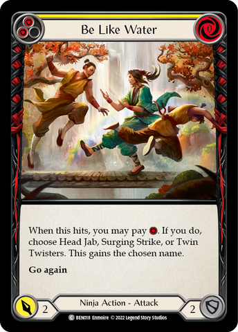 Be Like Water (Yellow) [BEN018] [Outsiders Benji Blitz Deck]