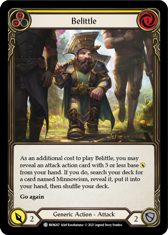 Belittle (Yellow) [MON267-RF] (Monarch) 1st Edition Rainbow Foil
