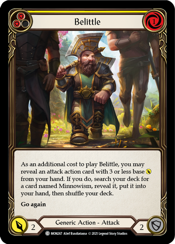 Belittle (Yellow) [MON267-RF] (Monarch) 1st Edition Rainbow Foil