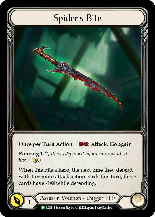 Spider's Bite [LGS111] (Promo) Cold Foil