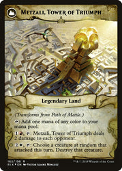Path of Mettle // Metzali, Tower of Triumph (Prerelease) [Rivals of Ixalan Prerelease Promos]