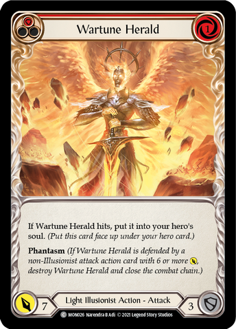 Wartune Herald (Red) [MON026] (Monarch) 1st Edition Normal