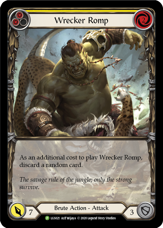 Wrecker Romp (Yellow) [LGS021] (Promo) Rainbow Foil