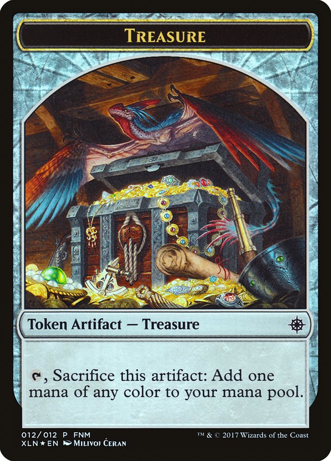 Pirate // Treasure (012) Token [Friday Night Magic 2017]