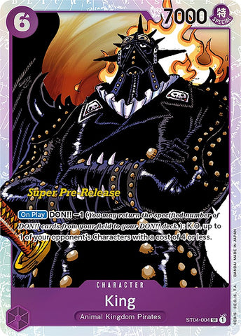 King (ST04-004) [Super Pre-Release Starter Deck: Animal Kingdom Pirates]