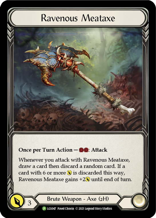 Ravenous Meataxe [LGS047] (Promo) Cold Foil