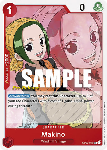 Makino (OP02-015) [Paramount War Pre-Release Cards]