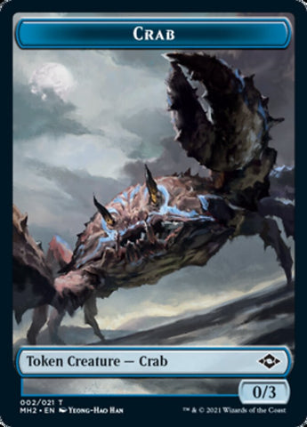 Clue Token (#15) // Crab Token [Modern Horizons 2 Tokens]
