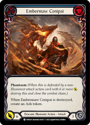 Embermaw Cenipai (Blue) [UPR029] (Uprising)  Rainbow Foil