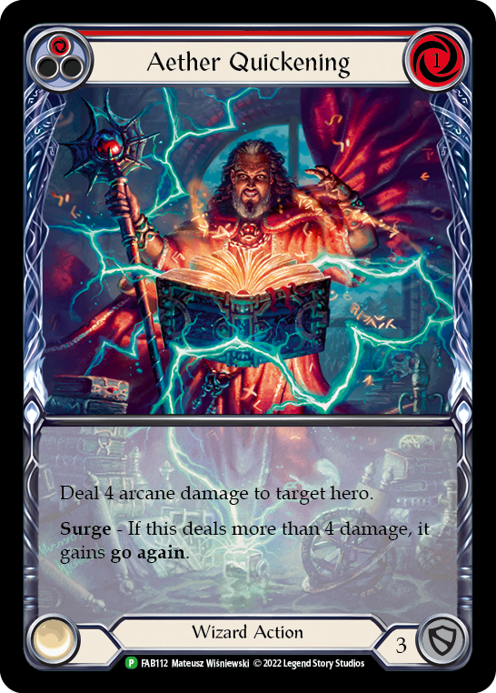 Aether Quickening (Red) [FAB112] (Promo) Rainbow Foil