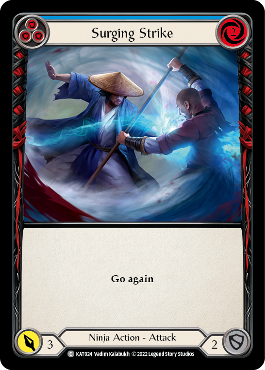 Surging Strike (Blue) [KAT024] [Outsiders Katsu Blitz Deck]