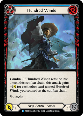 Hundred Winds (Blue) [EVR043] (Everfest) Rainbow Foil