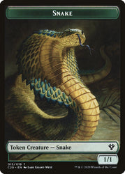 Beast (010) // Snake Double-sided Token [Commander 2020]