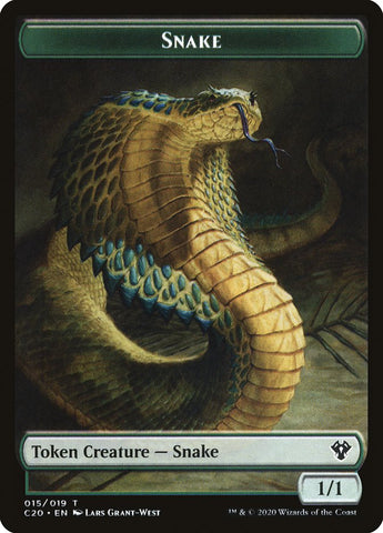 Beast (010) // Snake Double-sided Token [Commander 2020]