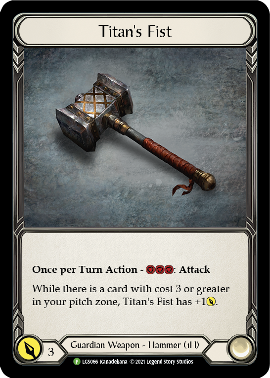 Titan's Fist [LGS066] (Promo) Cold Foil