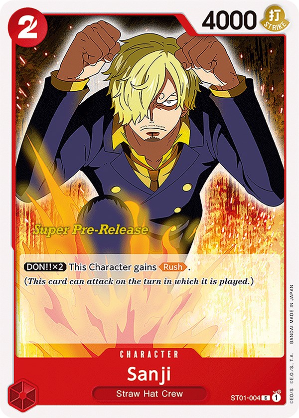 Sanji (ST01-004) [Super Pre-Release Starter Deck: Straw Hat Crew]