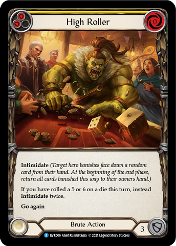 High Roller (Yellow) [EVR006] (Everfest) Rainbow Foil