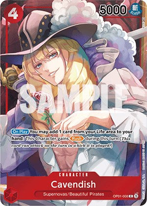 Cavendish (Box Topper) (OP01-008) [Romance Dawn]