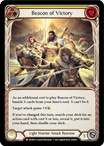 Beacon of Victory [MON033-RF] (Monarch) 1st Edition Rainbow Foil