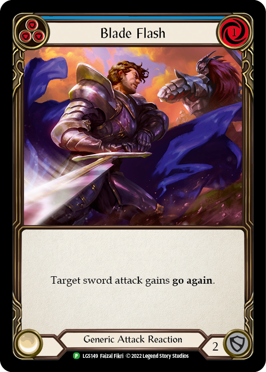 Blade Flash (Blue) [LGS149] (Promo) Rainbow Foil