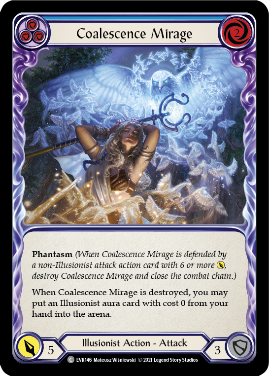 Coalescence Mirage (Blue) [EVR146] (Everfest) Rainbow Foil