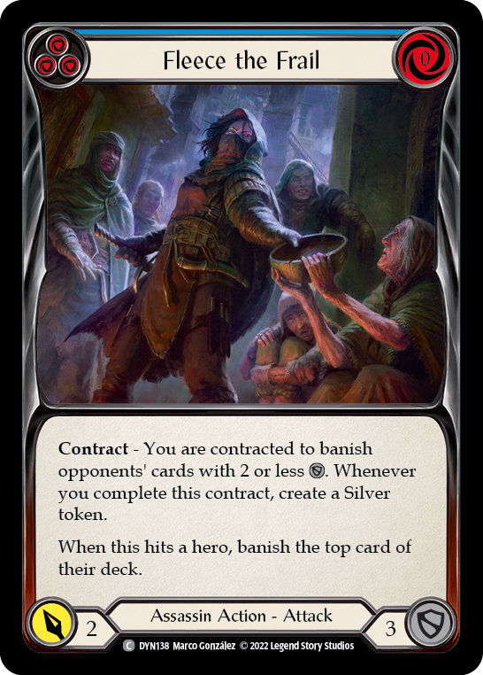 Fleece the Frail (Blue) [DYN138] (Dynasty) Rainbow Foil