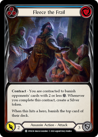 Fleece the Frail (Blue) [DYN138] (Dynasty) Rainbow Foil