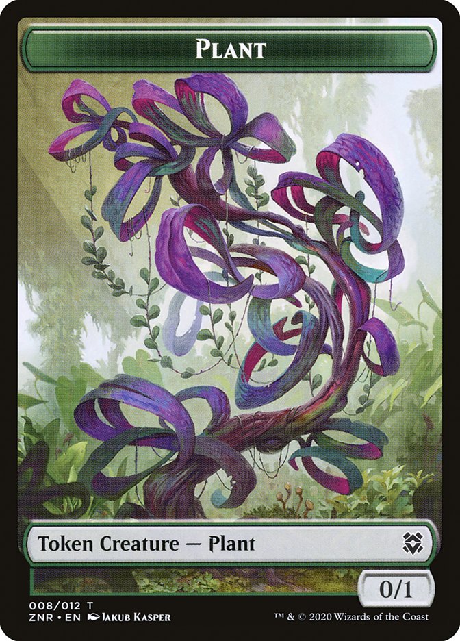 Kor Warrior // Plant Double-sided Token [Zendikar Rising Tokens]