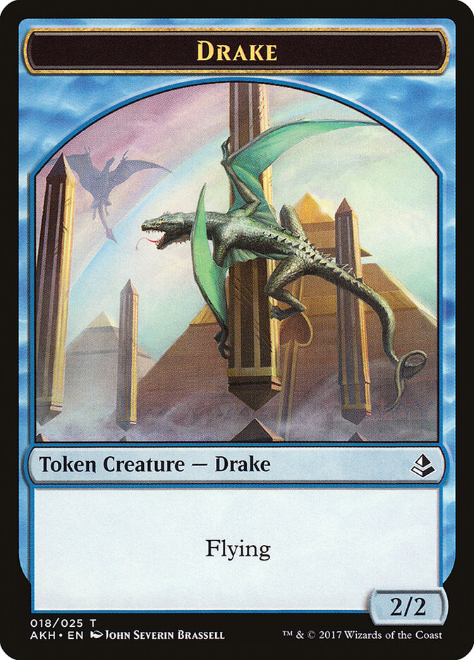 Angel of Sanctions // Drake Token [Amonkhet Tokens]