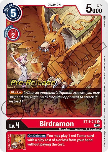 Birdramon [BT11-011] [Dimensional Phase Pre-Release Promos]