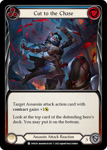 Cut to the Chase (Blue) [DYN150] (Dynasty) Rainbow Foil
