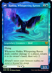 Alrund, God of the Cosmos // Hakka, Whispering Raven  [Kaldheim Prerelease Promos]