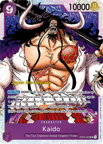 Kaido (003) (ST04-003) [Super Pre-Release Starter Deck: Animal Kingdom Pirates]