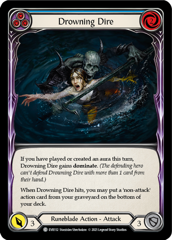 Drowning Dire (Blue) [EVR112] (Everfest) Normal