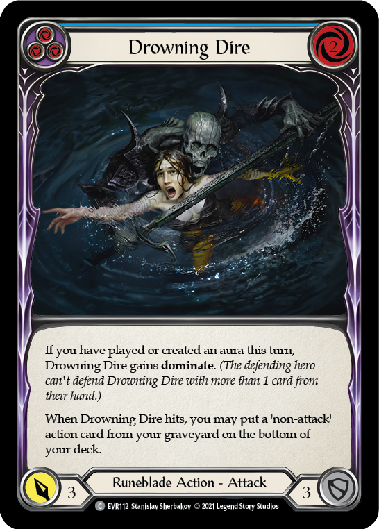 Drowning Dire (Blue) [EVR112] (Everfest) Rainbow Foil