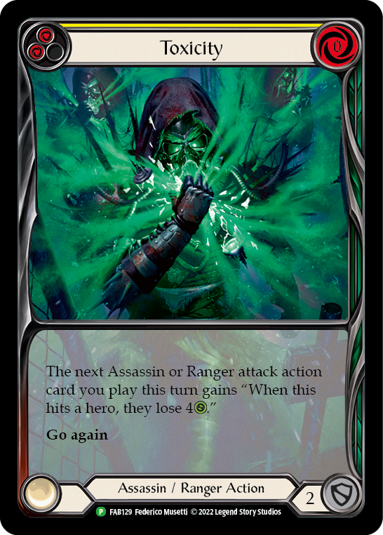 Toxicity (Yellow) [FAB129] (Promo) Rainbow Foil