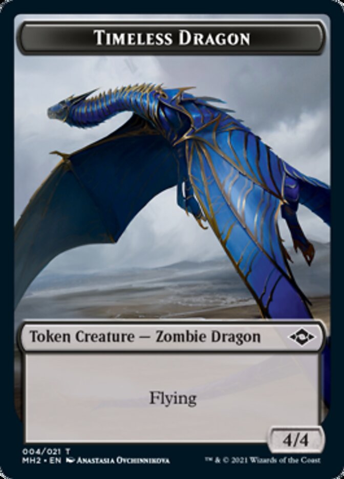 Clue Token (#15) // Timeless Dragon Token [Modern Horizons 2 Tokens]