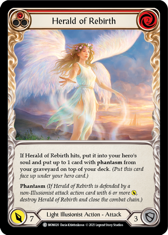 Herald of Rebirth (Red) [MON020] (Monarch) 1st Edition Normal