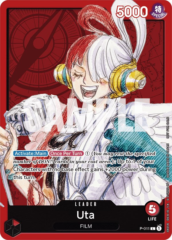 Uta (One Piece Film Red) (P-011) [One Piece Promotion Cards]