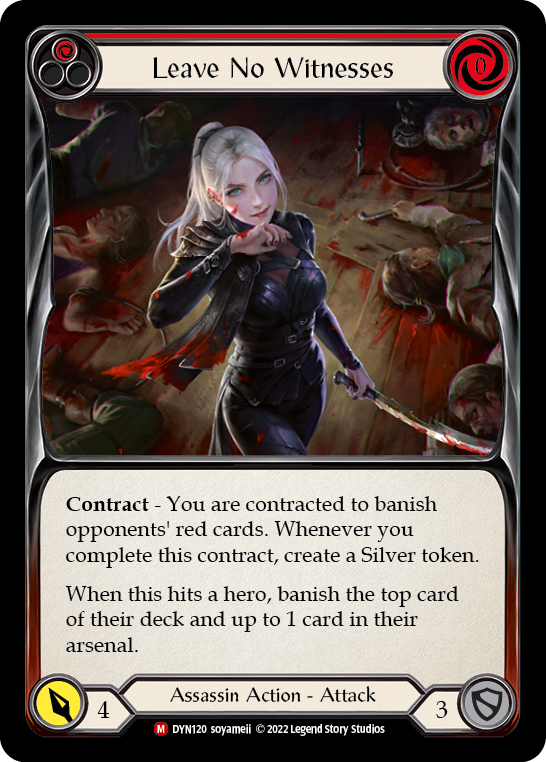 Leave No Witnesses [DYN120] (Dynasty) Rainbow Foil