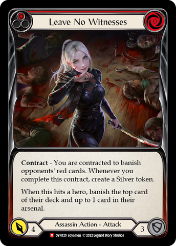 Leave No Witnesses [DYN120] (Dynasty) Rainbow Foil