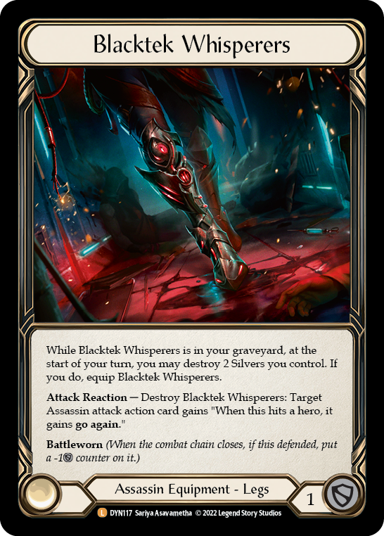 Blacktek Whisperers [DYN117] (Dynasty) Cold Foil