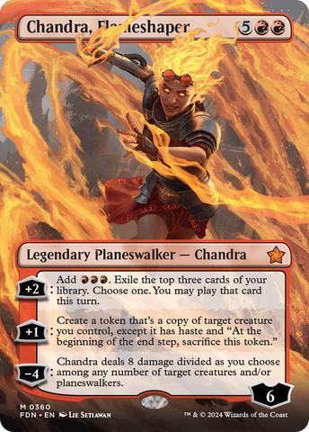 Chandra, Flameshaper (Borderless) [Foundations]